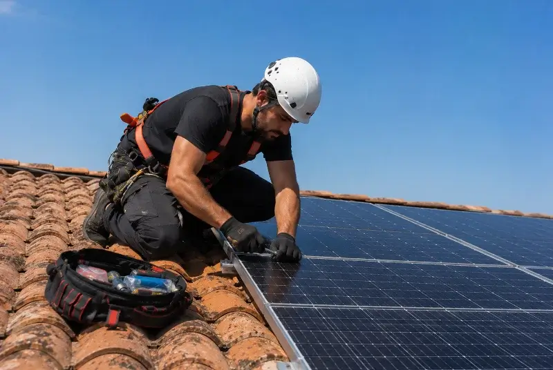 Maintenance et monitoring de panneaux solaires à Reventin-Vaugris